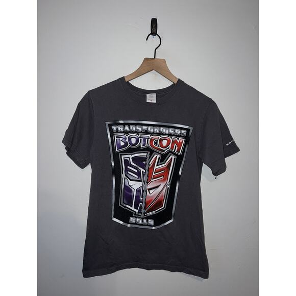 Vintage Transformers Botcon Shirt Bot Con Gray Promo Movie Tee 2012 Small - Picture 1 of 9